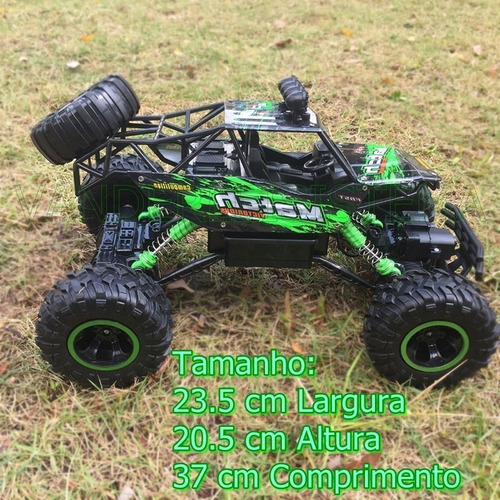 Carrinho Controle Remoto 4x4 Off Road 37cm 12x Sem Juros